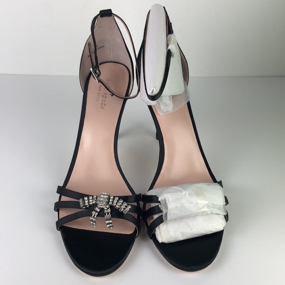 NEW Kate Spade Ingrida Black Sleek Stiletto Heels 11 - Picture 3 of 14